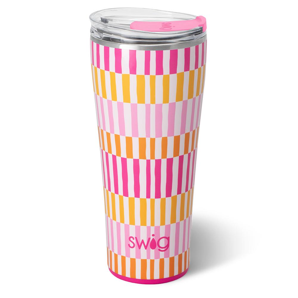 Sherbet Stripe Swig 32 oz. Tumbler