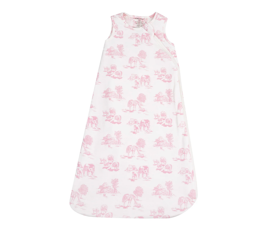 Farm Toile Pink Sleep Bag