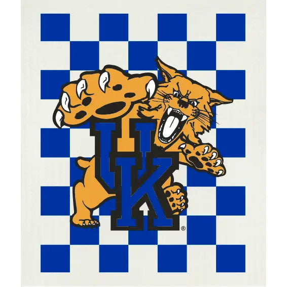 University of Kentucky Checkerboard Swedish Dish Cloth
