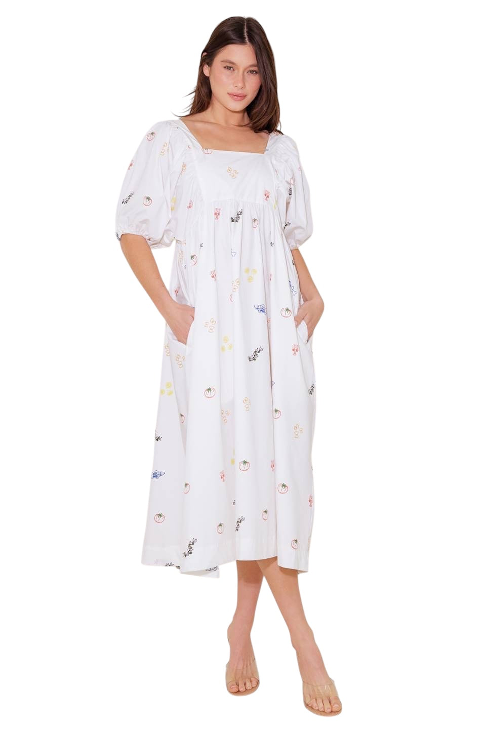 luca midi dress Luca Printed Midi Dress