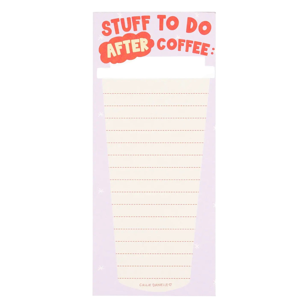 After Coffee List Pad