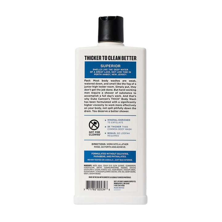 Superior Duke Cannon Thick Body Wash