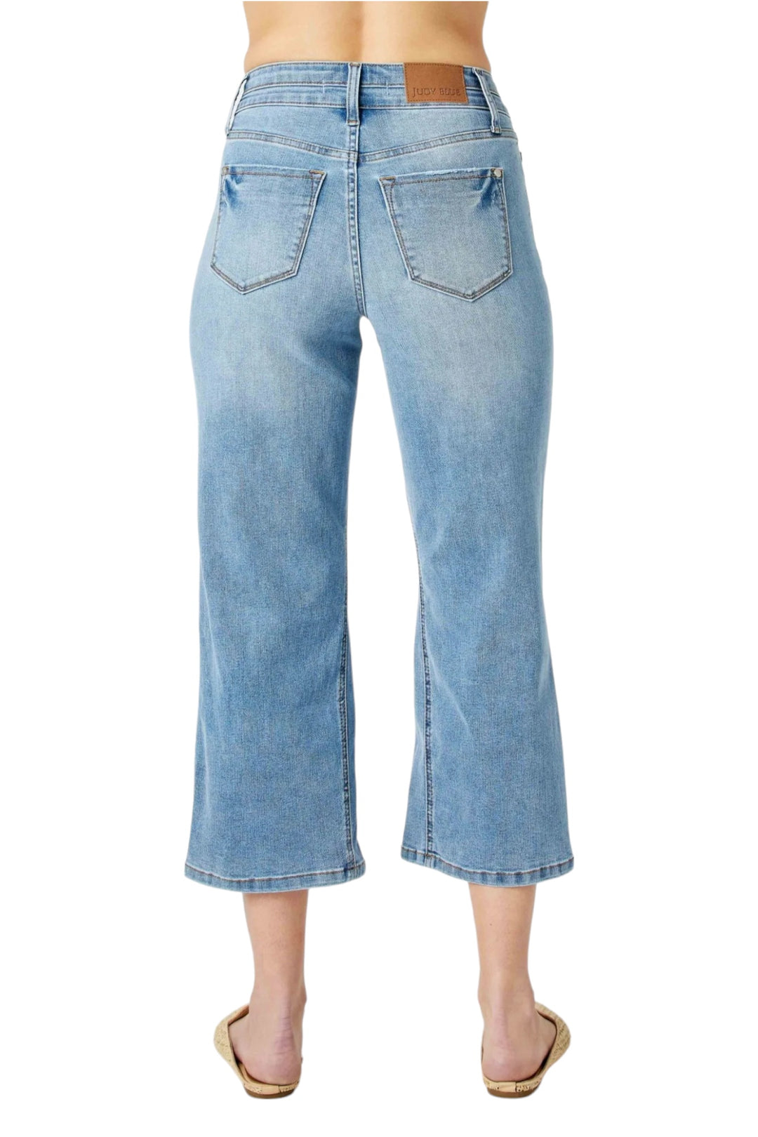 Cropped Double Band Judy Blue Jeans