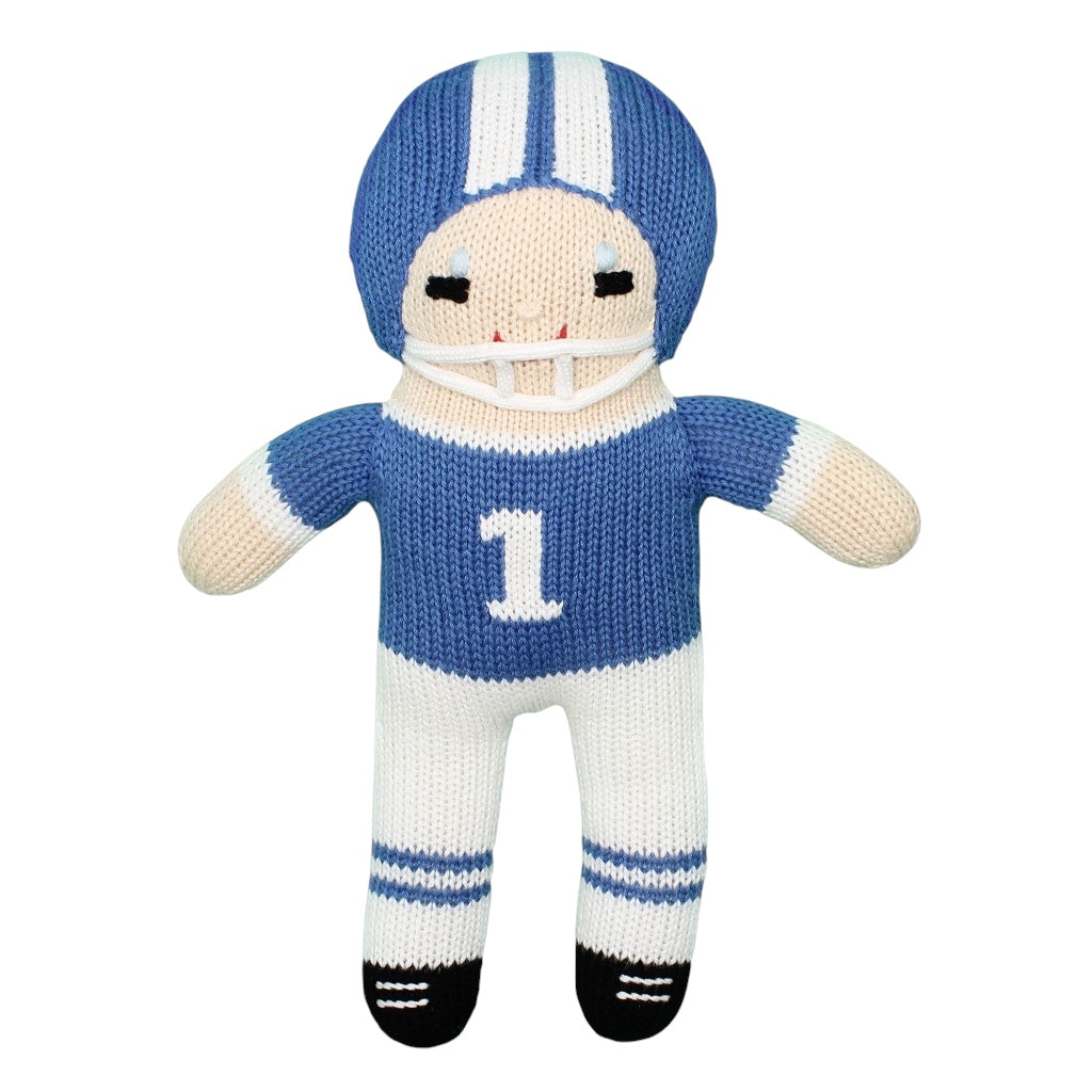 Royal Football Player Knit Doll