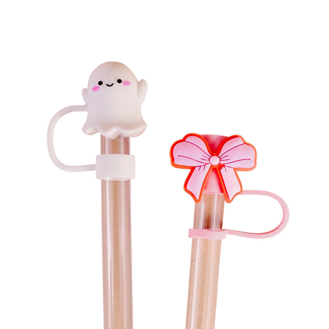 Boos & Bows Straw Topper Set