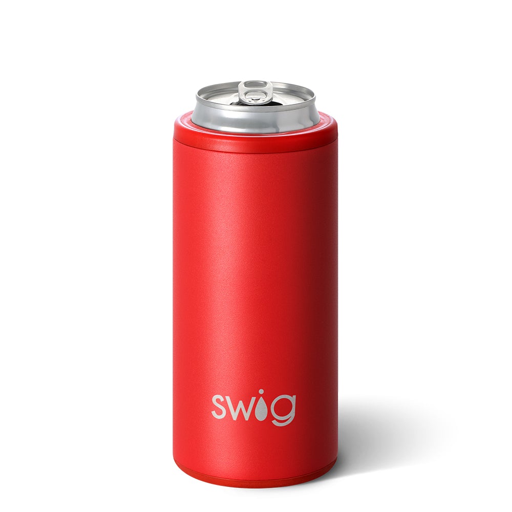 Red Swig Skinny Can Koozie