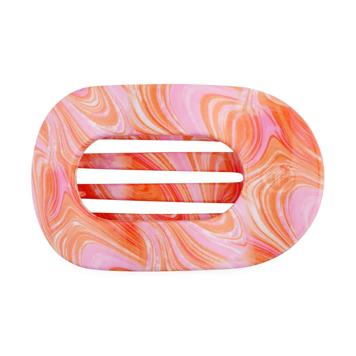 Just Keep Swimming Small Flat Round Teleties Clip