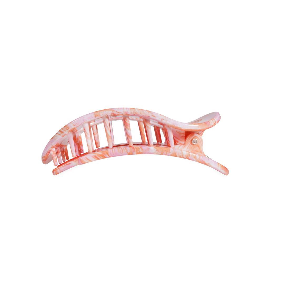 Just Keep Swimming Medium Flat Round Teleties Clip