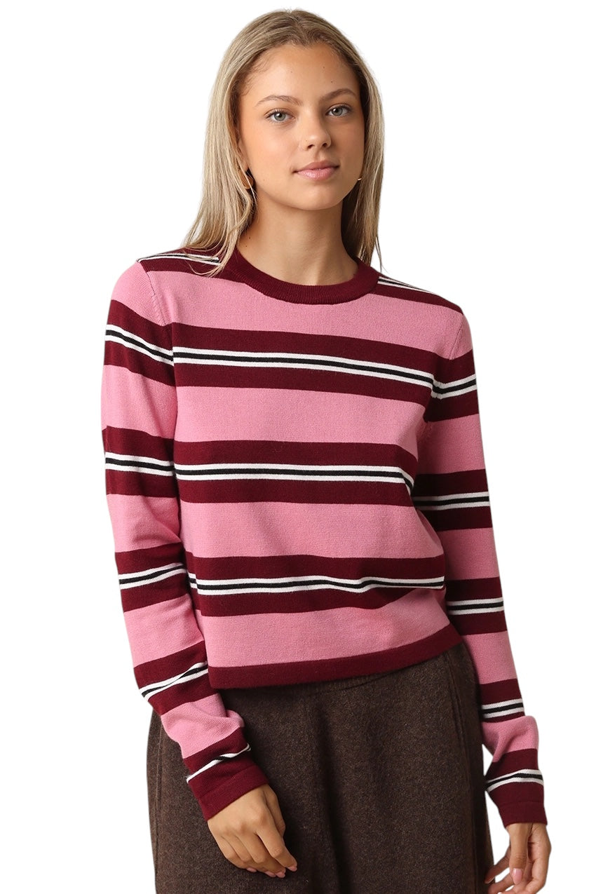 Addison Striped Knit Top