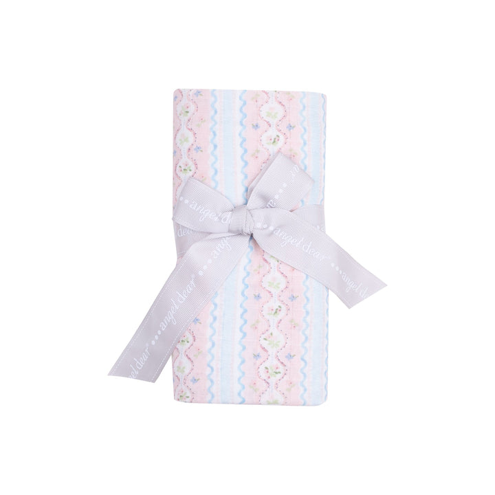 Ogee Floral Swaddle Blanket