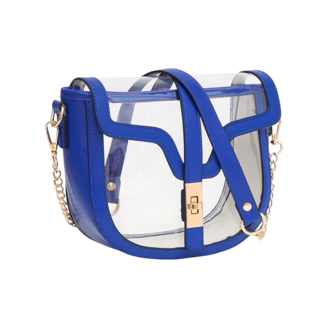 Clear Saddle Crossbody Bag