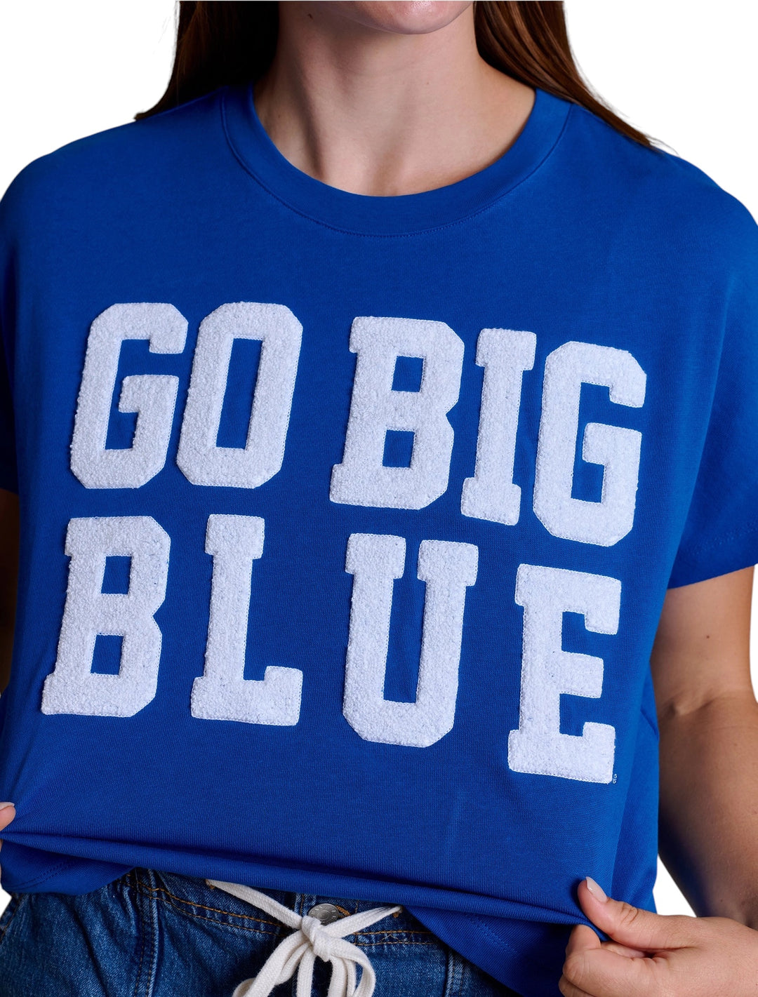 Go Big Blue Chenille Top