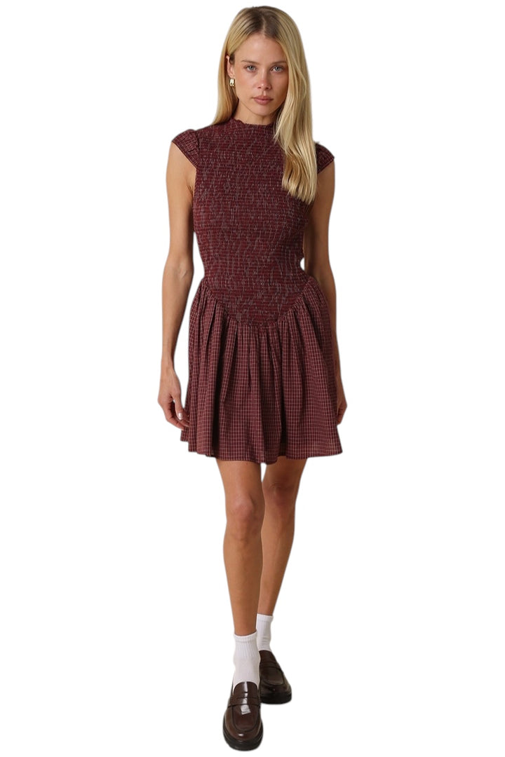 Hayley Smocked Mini Dress