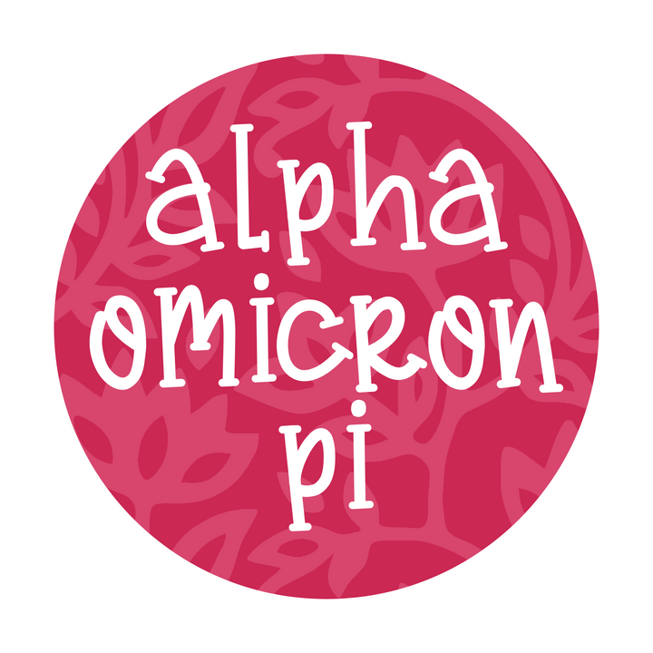 Floral Block Print Sorority Button