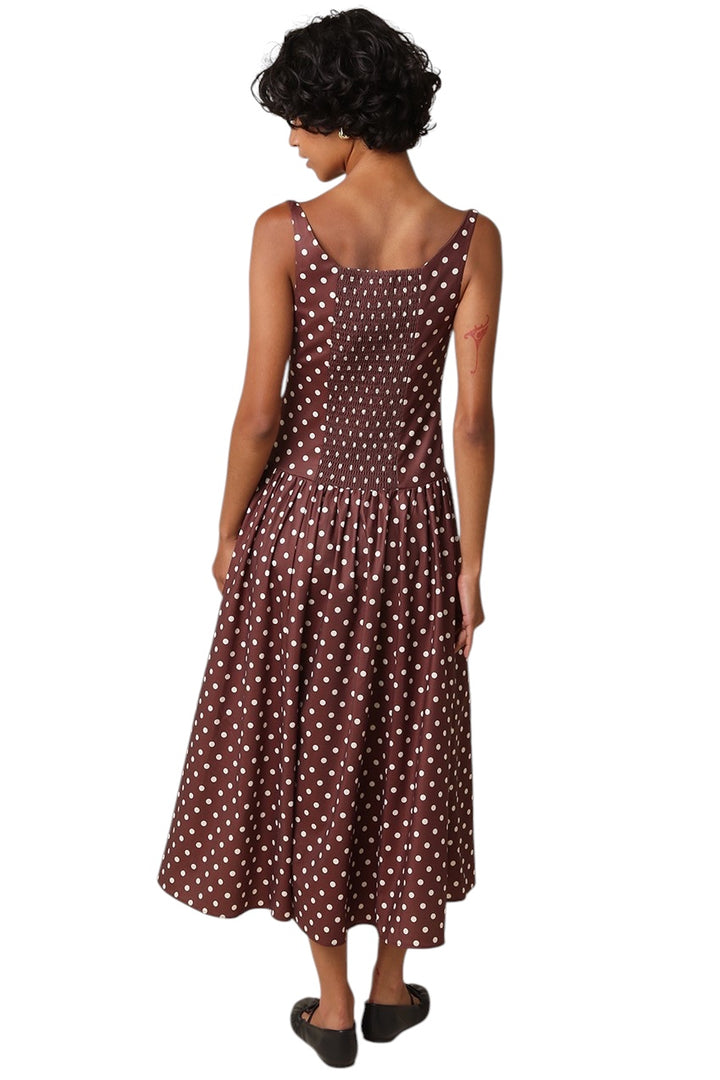 Olivia Polka Dot Midi Dress