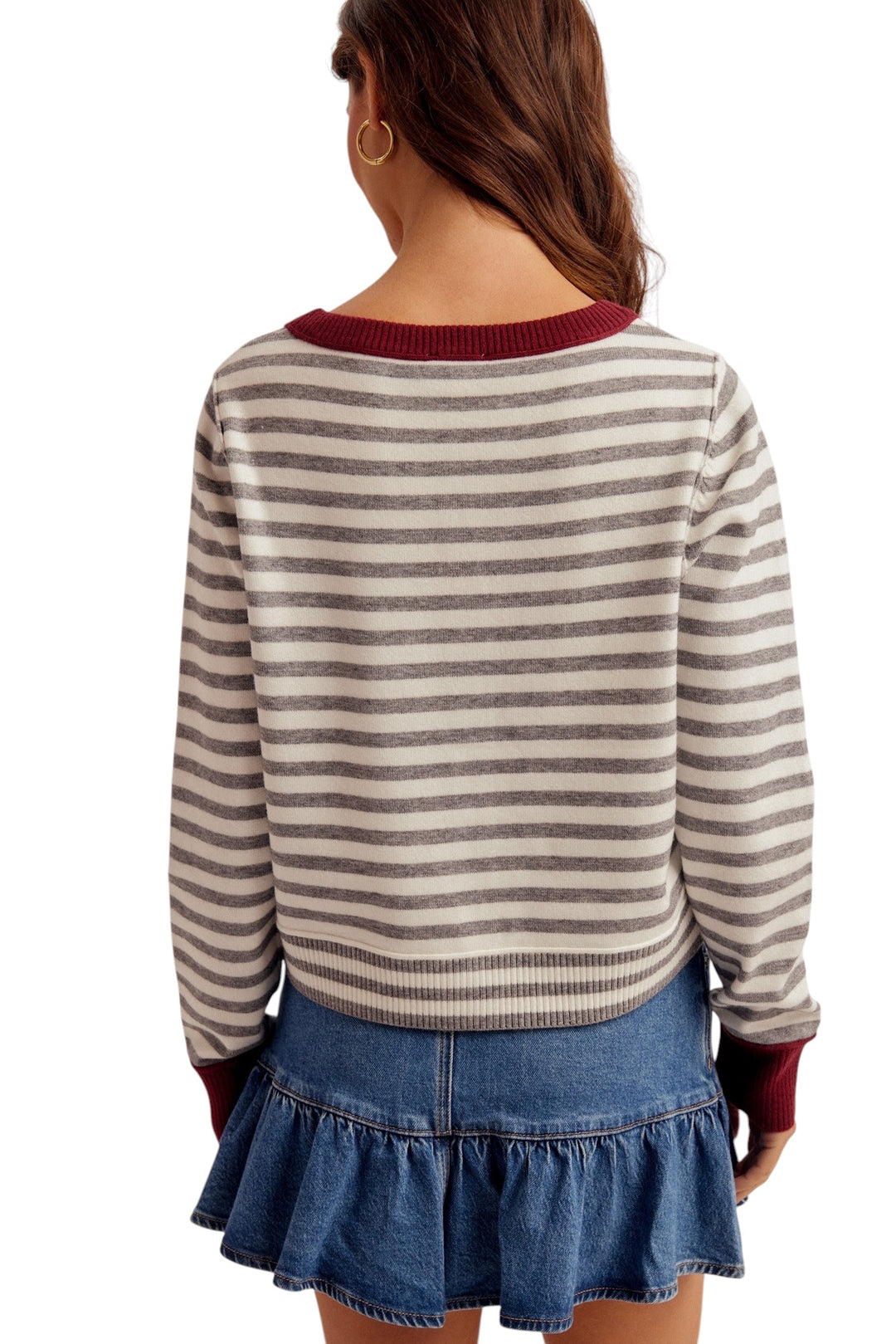 McClain Striped Cardigan