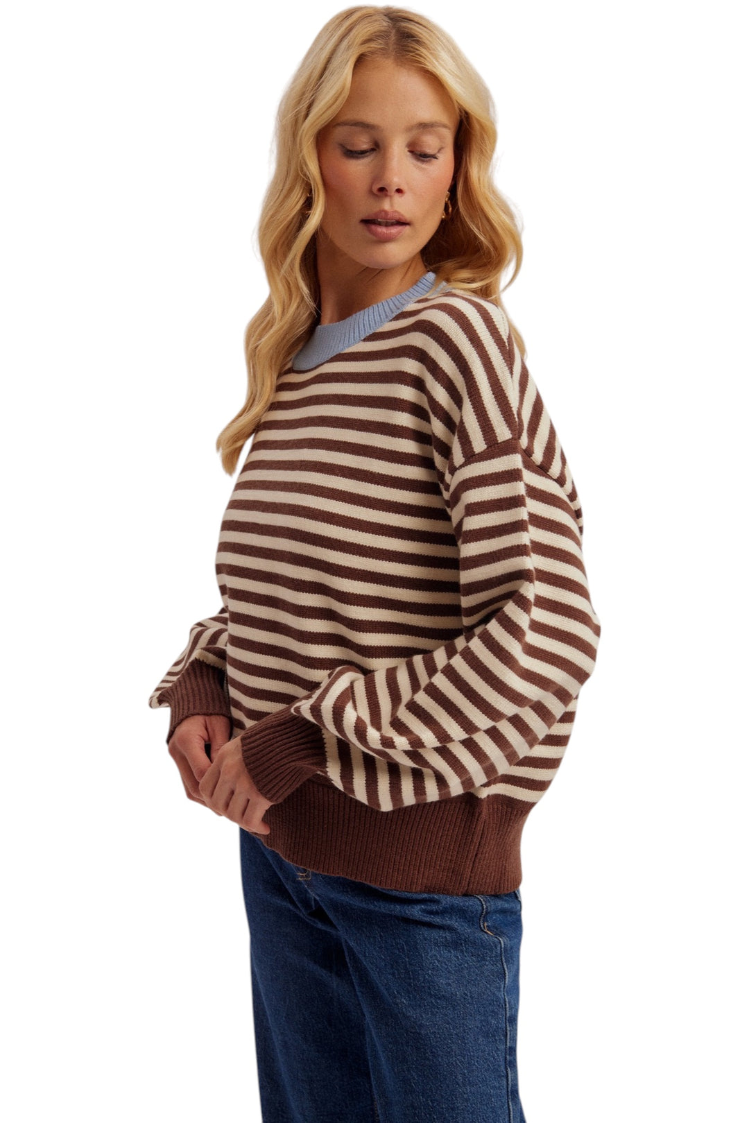 Davis Contrast Stripe Sweater