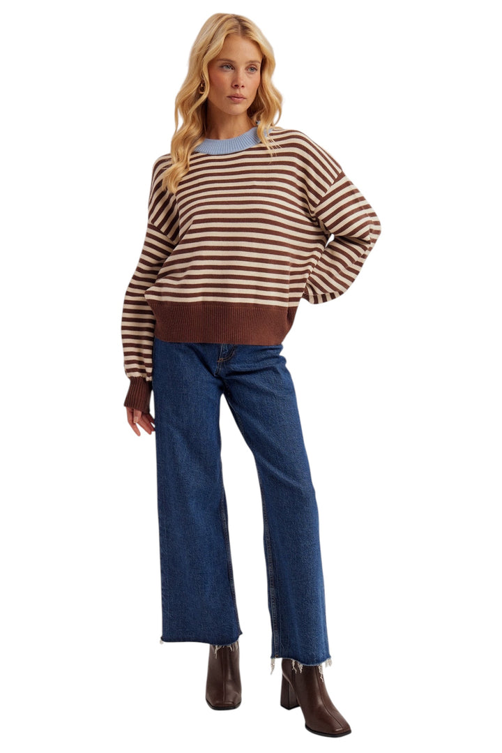 Davis Contrast Stripe Sweater