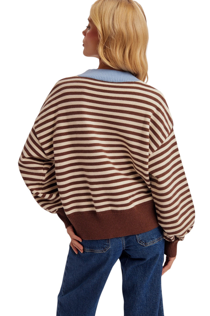 Davis Contrast Stripe Sweater