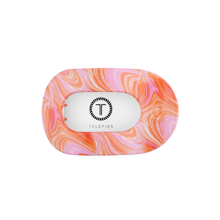Just Keep Swimming Medium Flat Round Teleties Clip
