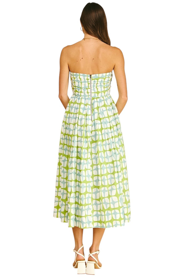 Bennett Geometric Midi Dress