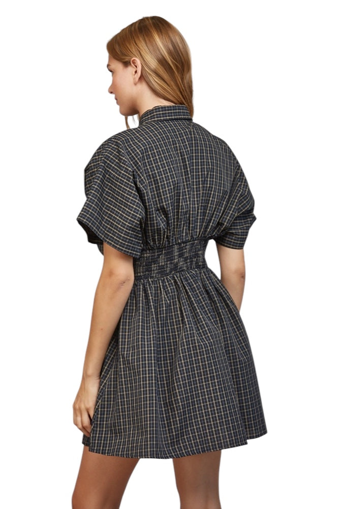 Pace Plaid Mini Dress