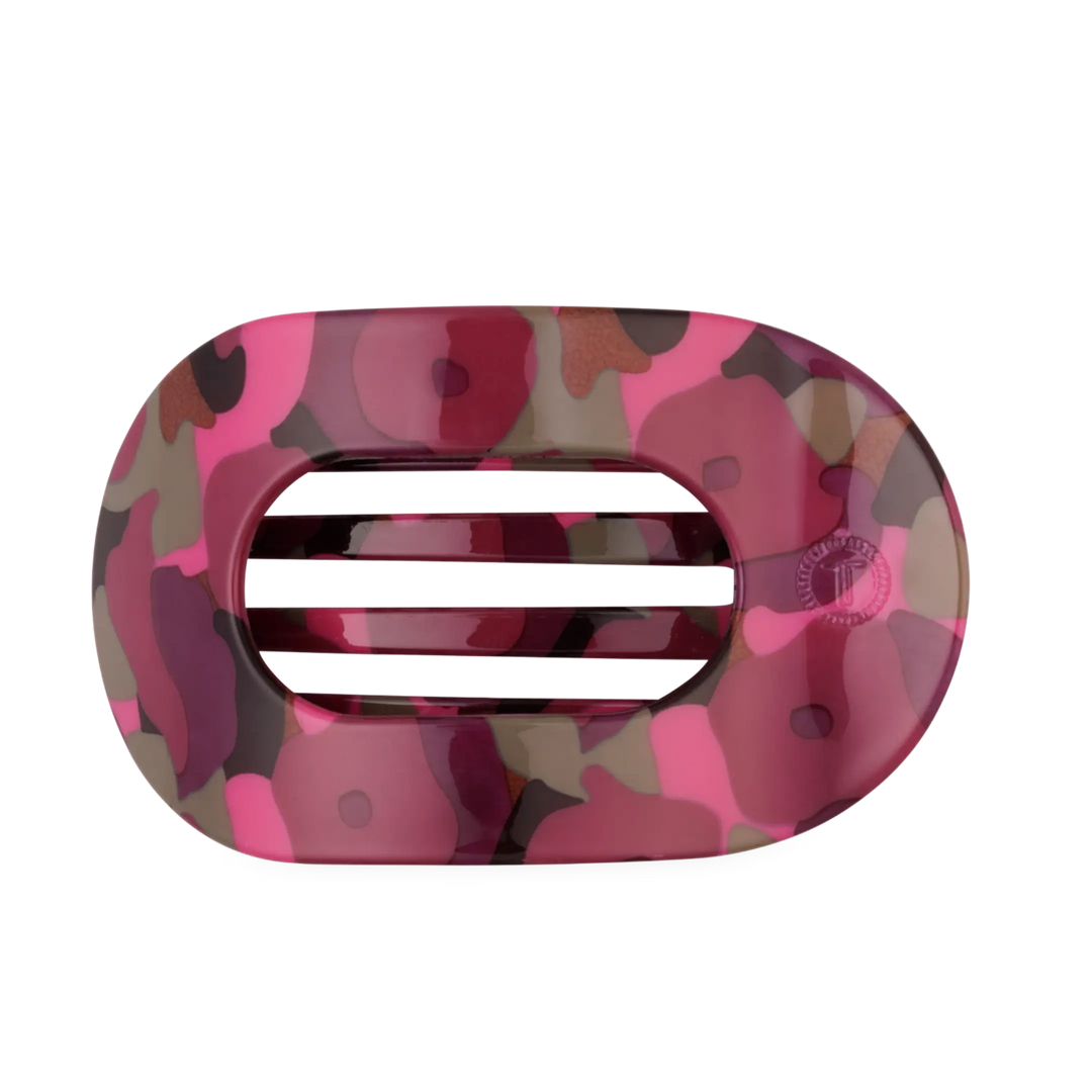 Garden Glam Large Flat Round Teleties Clip