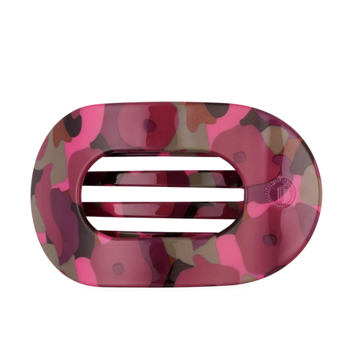 Garden Glam Large Flat Round Teleties Clip