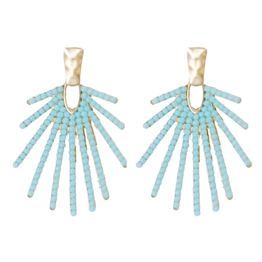 Sunburst Statement Drop Earrings