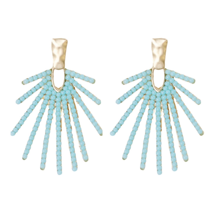 Sunburst Statement Drop Earrings