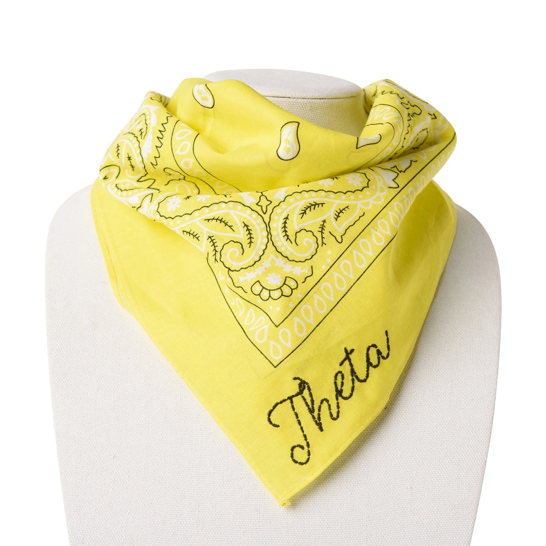 Embroidered Sorority Bandana