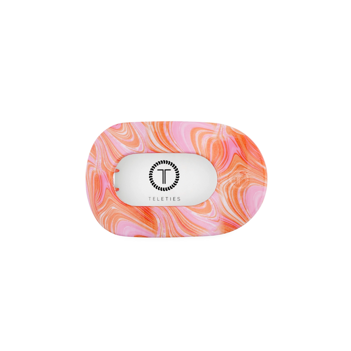 Just Keep Swimming Small Flat Round Teleties Clip