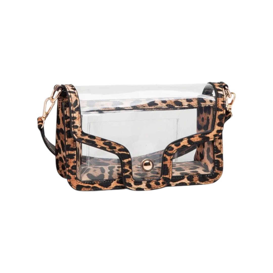 Clear Foldover Shoulder Bag