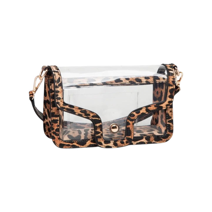 Clear Foldover Shoulder Bag