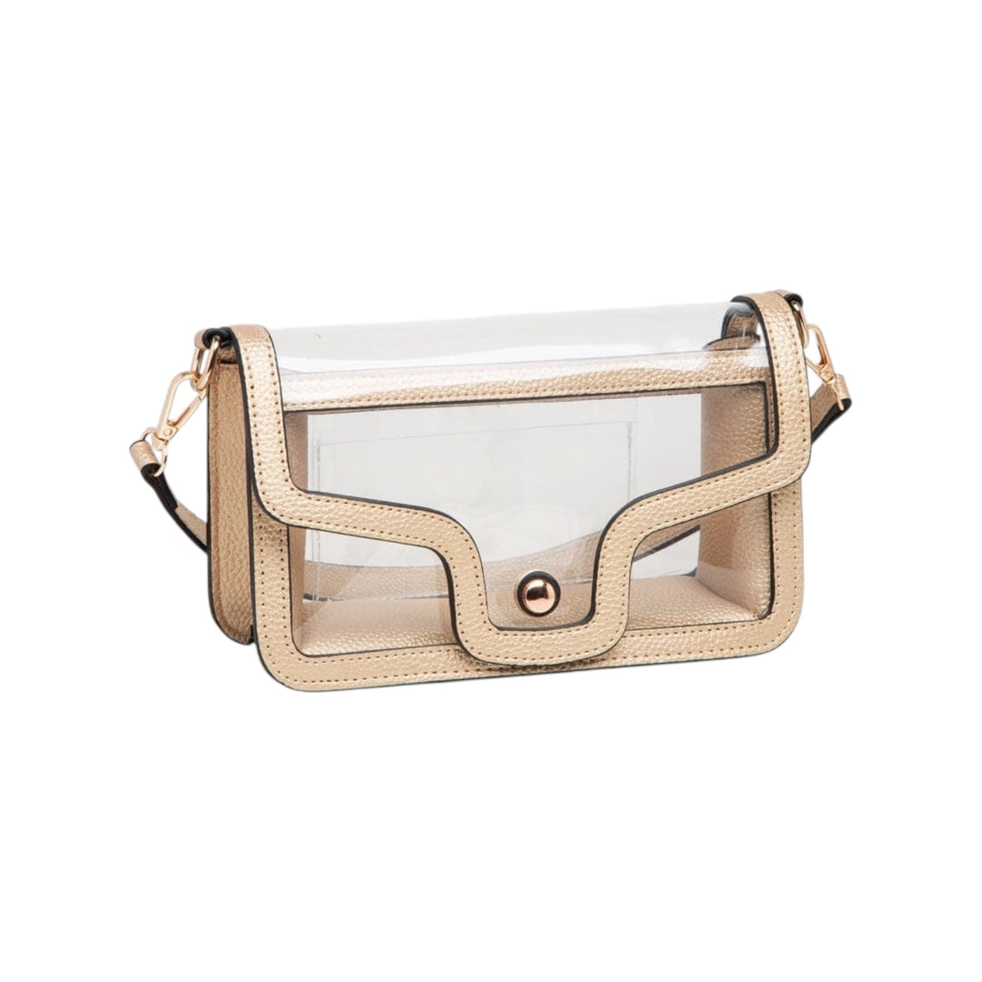 Clear Foldover Shoulder Bag