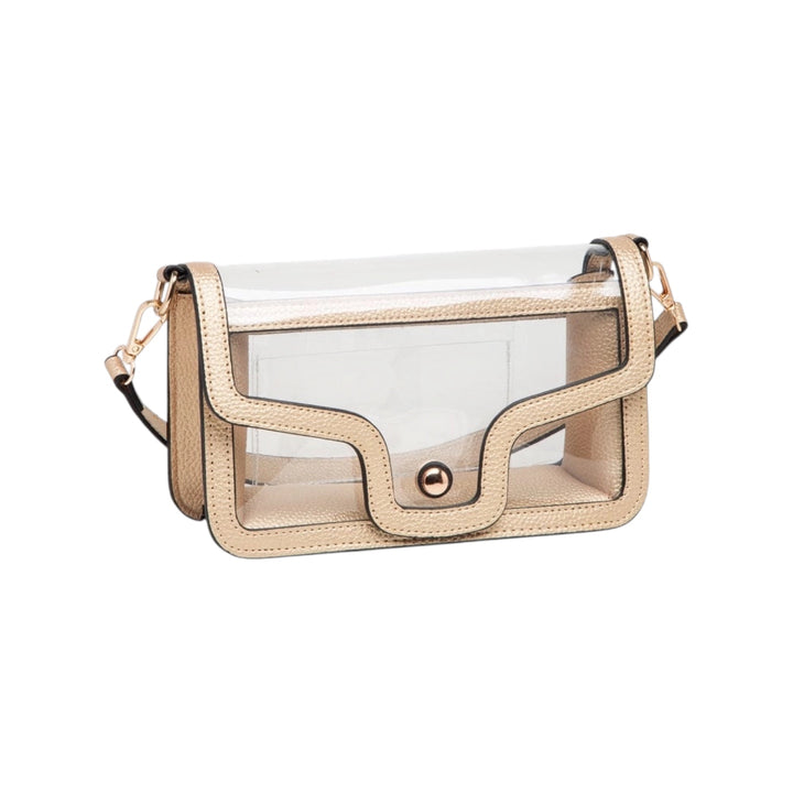 Clear Foldover Shoulder Bag