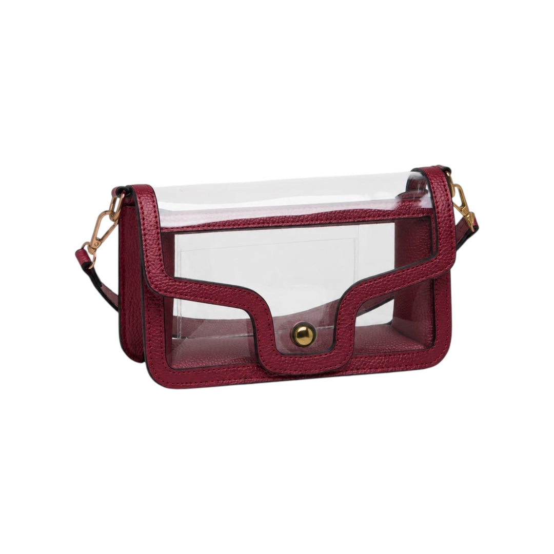 Clear Foldover Shoulder Bag