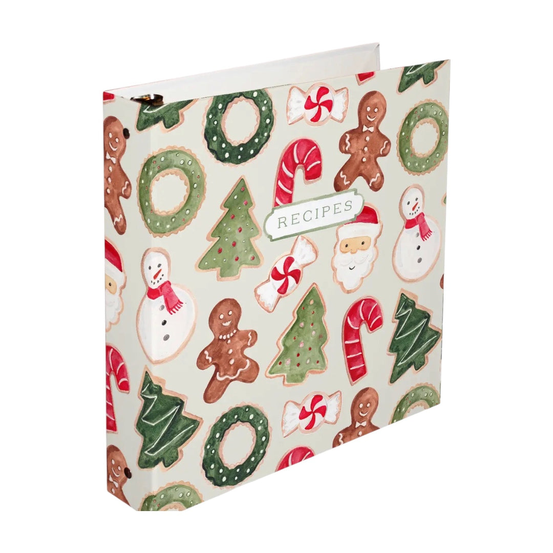 Christmas Cookies 3-Ring Recipe Binder