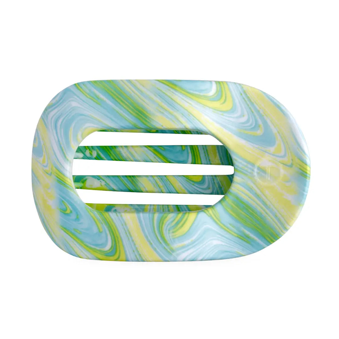 By The Sea Shore Small Flat Round Teleties Clip