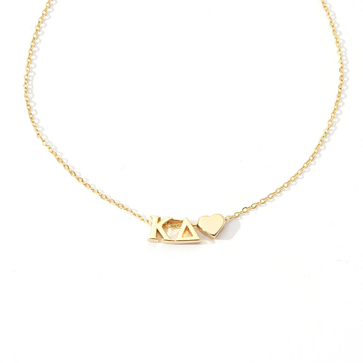Sorority Heart Charm Necklace