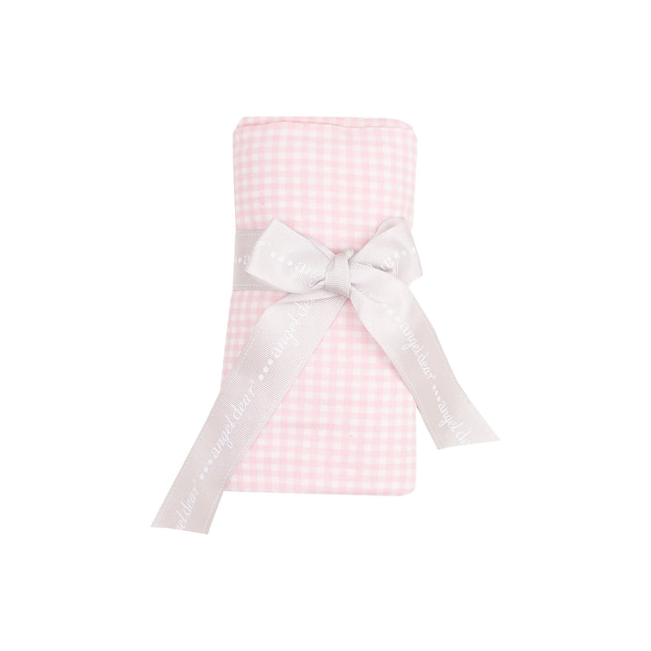Mini Pink Gingham Swaddle Blanket