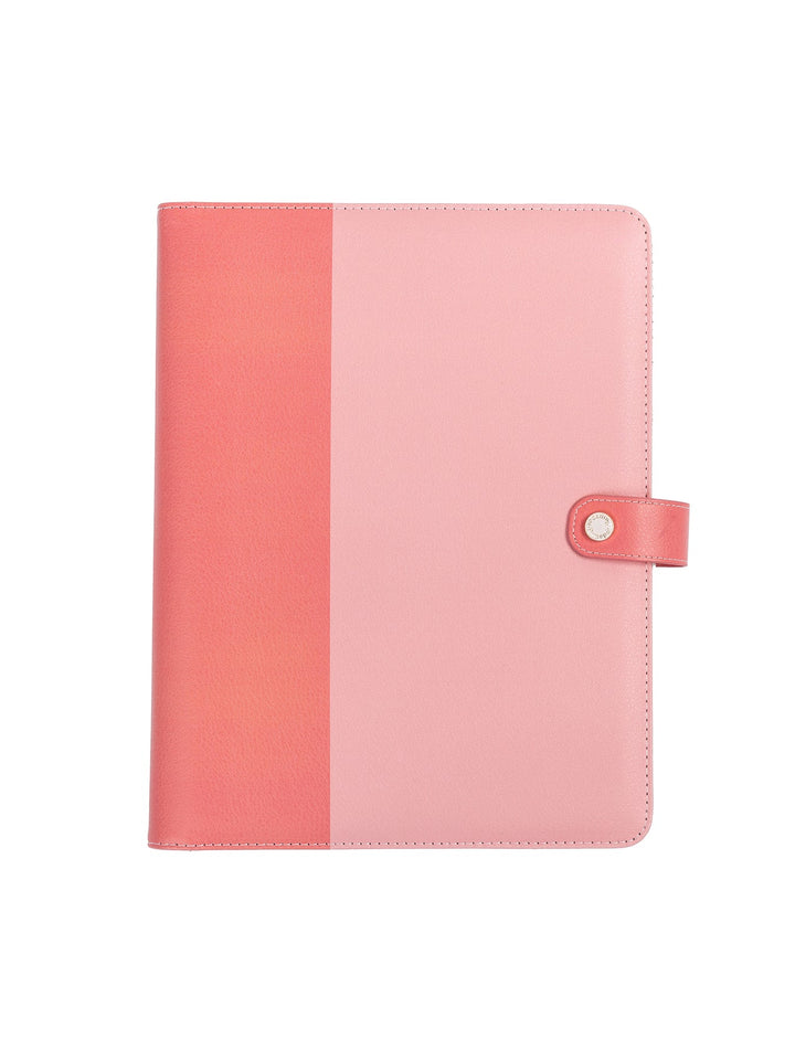 Pink Color Block Folio