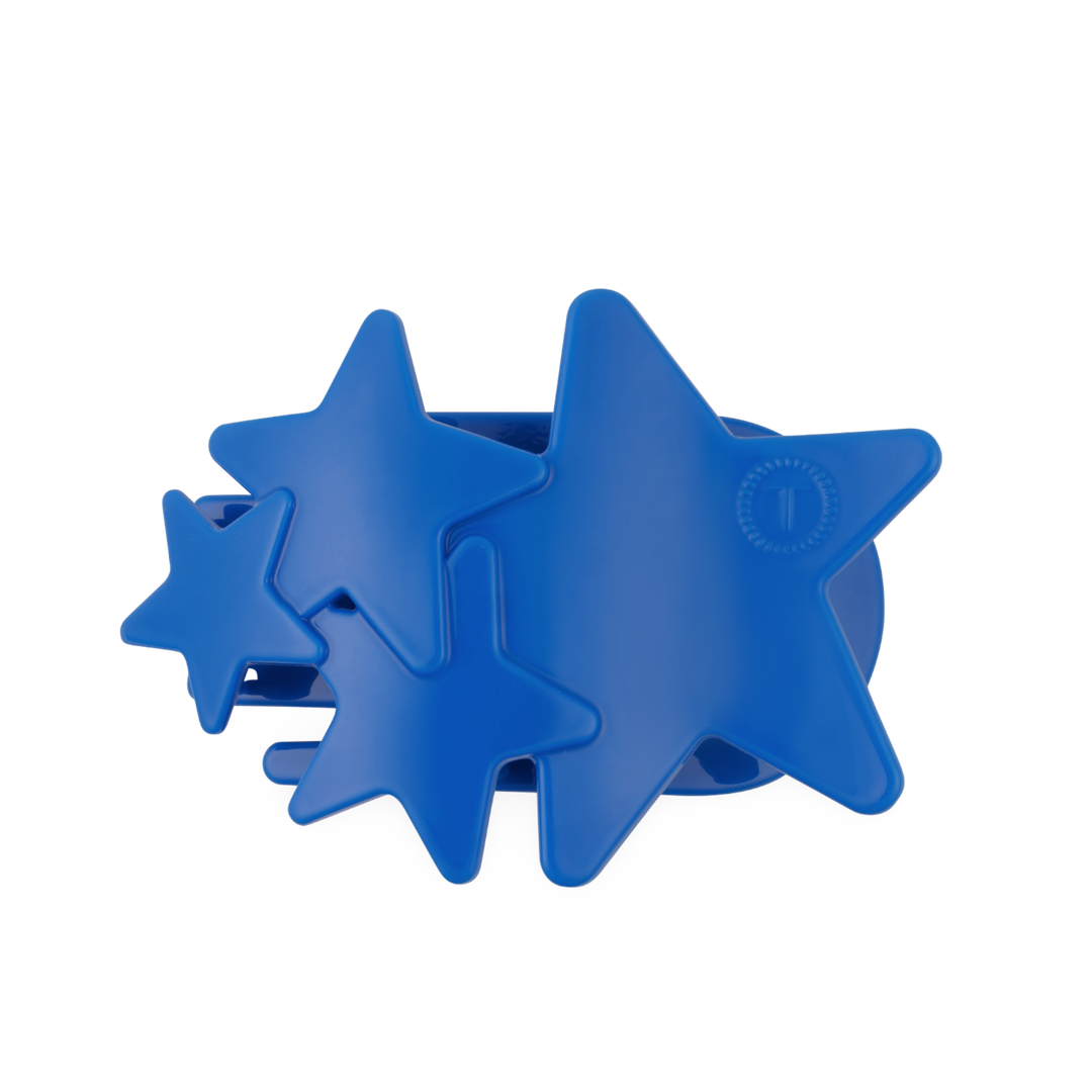 Blue Shooting Star Large Teleties Flat Clip