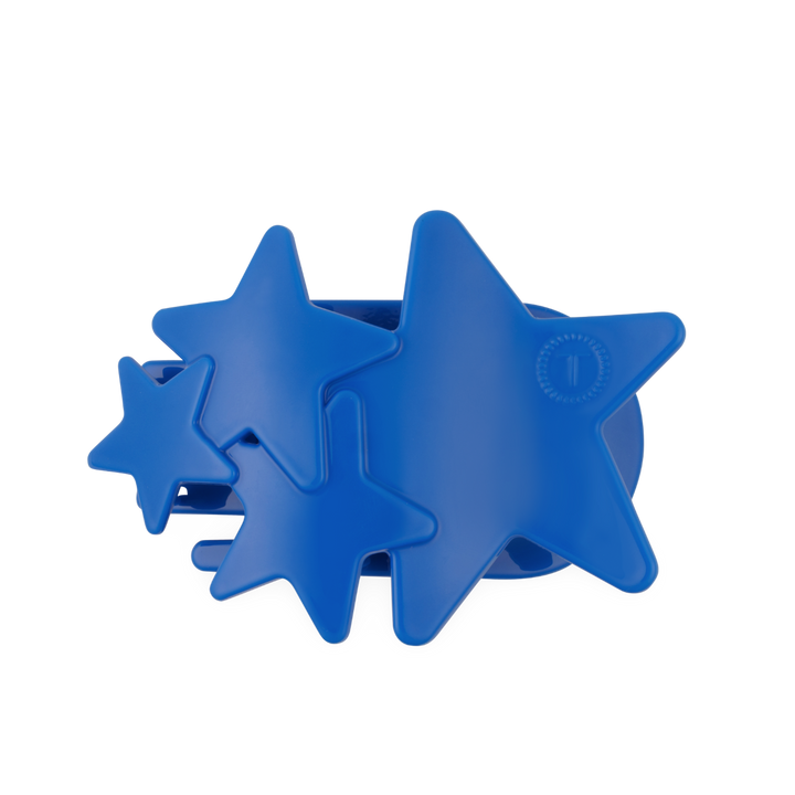 Blue Shooting Star Large Teleties Flat Clip