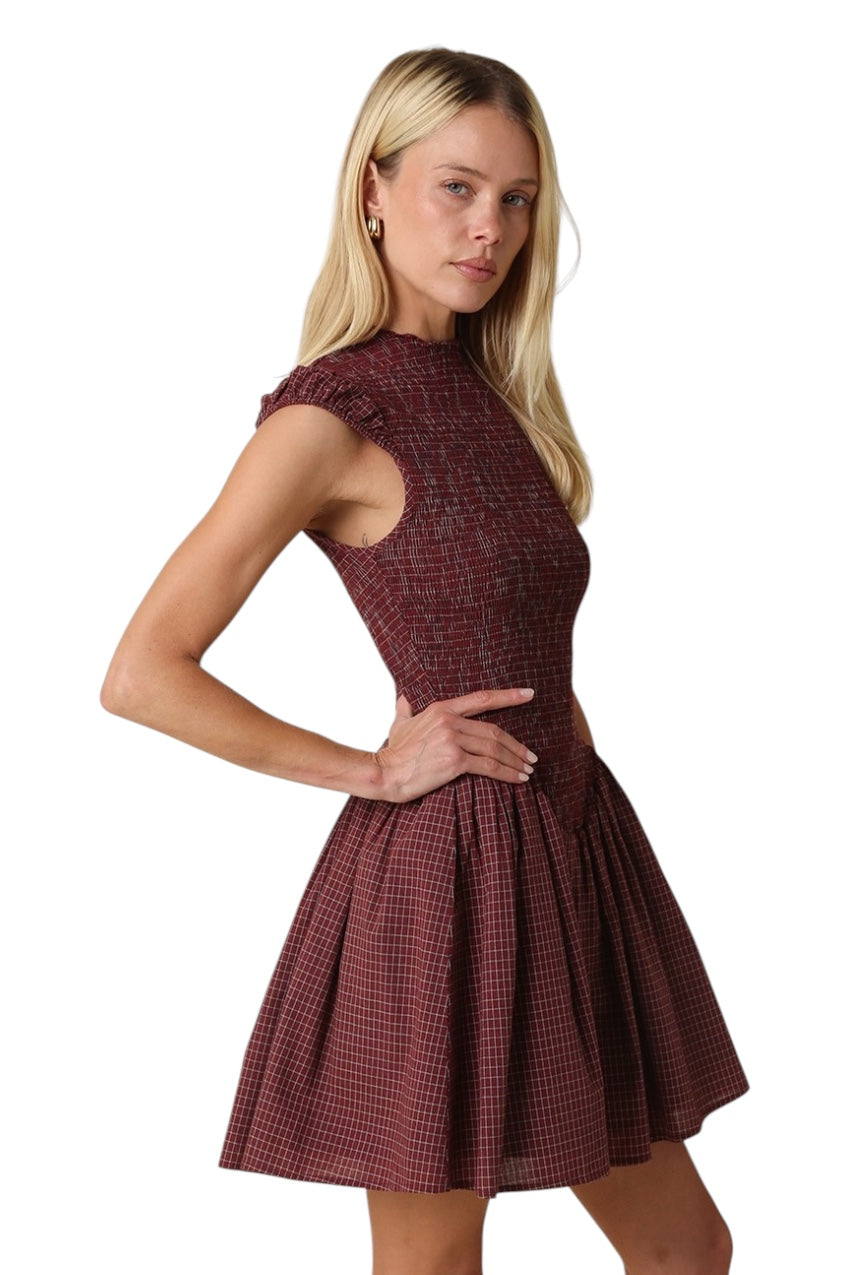 Hayley Smocked Mini Dress