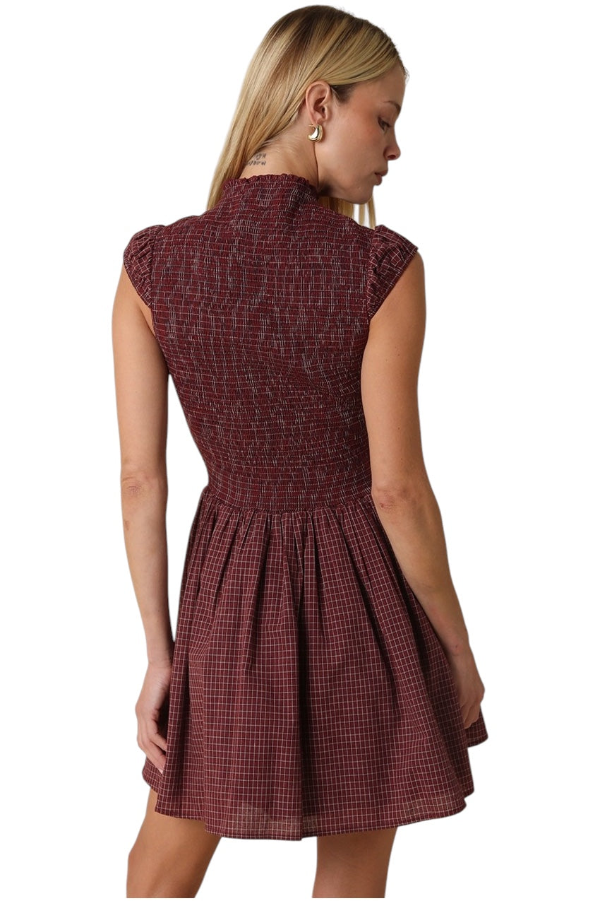 Hayley Smocked Mini Dress
