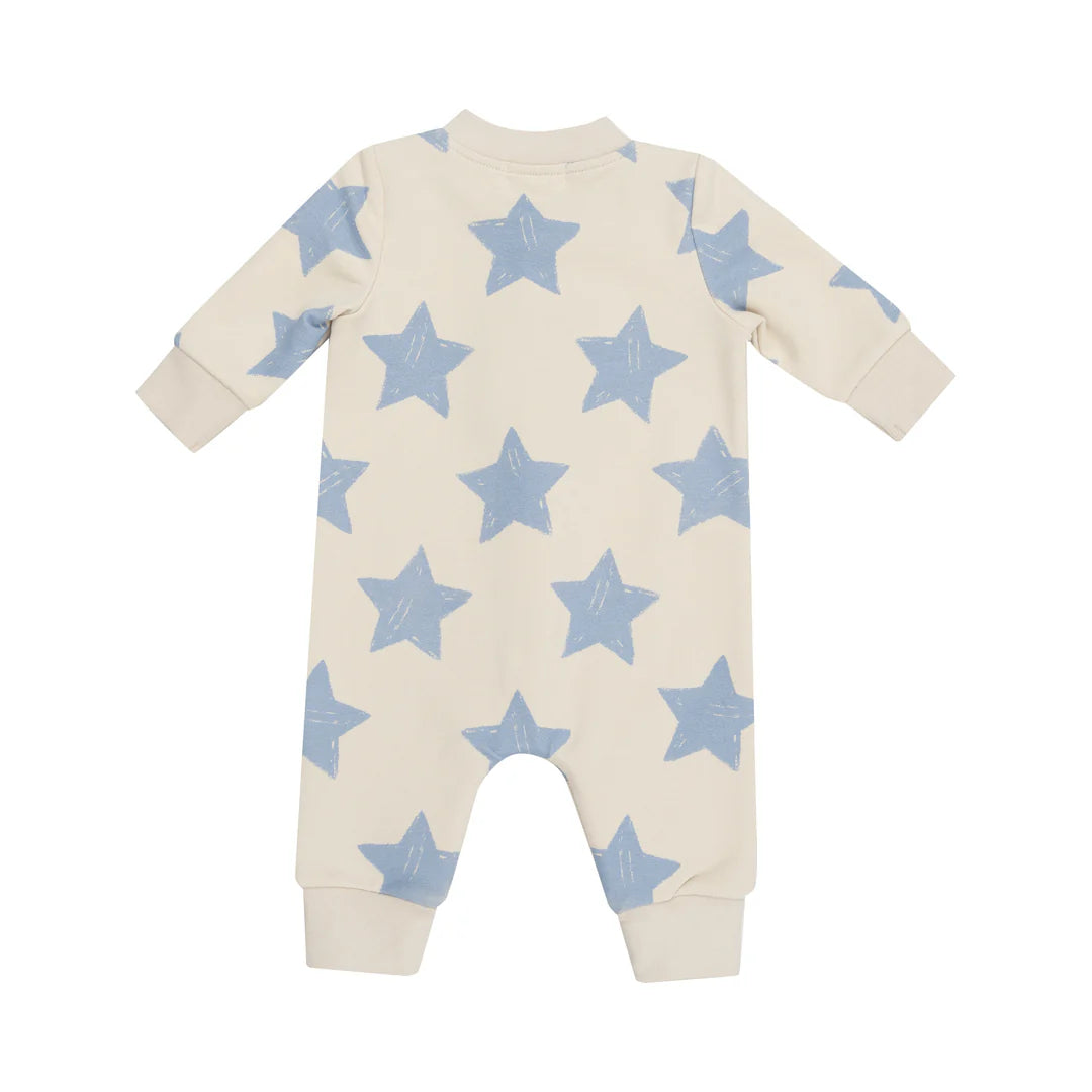 Sketchy Stars French Terry Romper