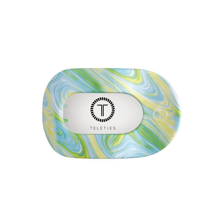 By The Sea Shore Medium Flat Round Teleties Clip