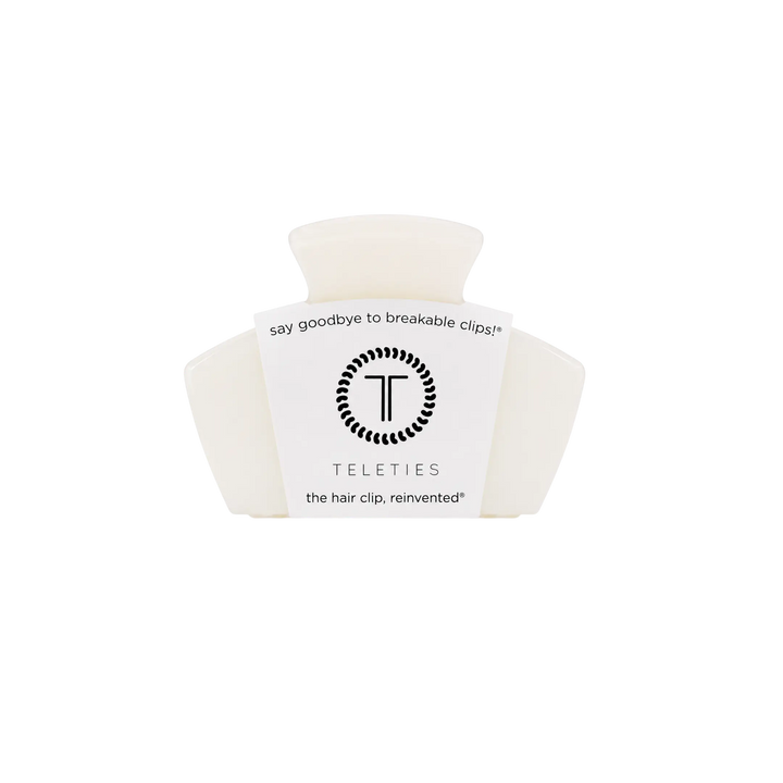 Coconut White Petite Classic Teleties Hair Clip