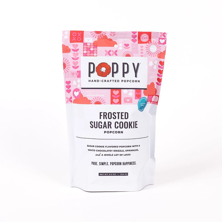 Frosted Sugar Cookie Poppy Popcorn